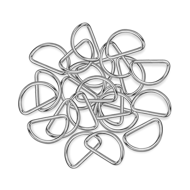 Trimming Shop Non Welded Metal D Ring Fasteners Durable Buckles
