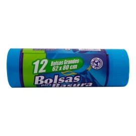 Bolsas para Basura La Casera Ultra Resistente Azul Grandes 15 Bolsas