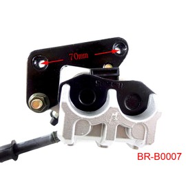 Front Hand Hydraulic Disc Brake Master Cylinder Caliper Assembly with New Brake Pads for 50cc 110cc 150cc 250cc GY6 Scooter Moped