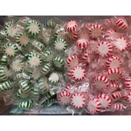 Coastal Bay/Original Gourmet Starlight Mints *PEPPERMINT & SPEARMINT" Mix Hard CANDY- BULK - 100 PIECES