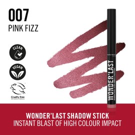 Rimmel Wonder'Last 007 Pink Fizz Eyeshadow Pencil, Vibrant and Effective Colour, Easy to Apply, Pleasant Texture, Ultra Creamy Formula, Vegan Formula, 1.64 g