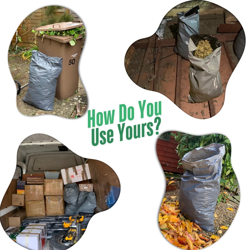 10 Large Mailing Bags 24" x 36" Grey Large Postage