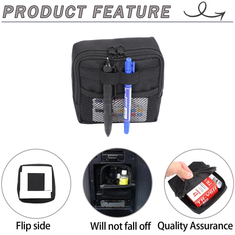 Lcojicep Center Console Hidden Organizer Bag Compatible Compatible with Tacoma