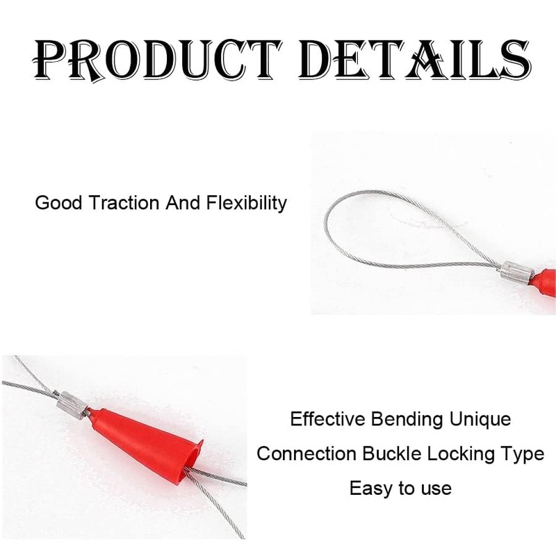 TorSor 3 Pack Electrical Fish Tape Pulling Grip Wire Puller