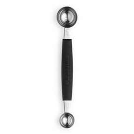 Cat Cora Melon Baller, Professional 18/8 Stainless Steel Dual Blades 22/30-MillimeterFor Melon Balls and Garnishes, Ergonomic Soft-Grip Handle