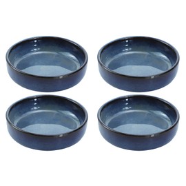 Colias Wing Vintage Kiln Glazed Ceramic Side Dishes Korean Bowls Seasoning Dishes Soy Dipping Sauce Dishes - Set of 4 (C, 3.5 Inch)