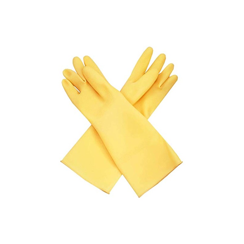 SUNRISE Carnation Latex Glove for Dish Washing/Cleaning/Multi Purposes #400 (1)
