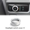 TOPKU Air Conditioner Switch Trim Cover Aluminum Center Console Knob