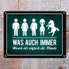 Wasch dir einfach die Hände Metal Sign Toilet Hygiene Toilet