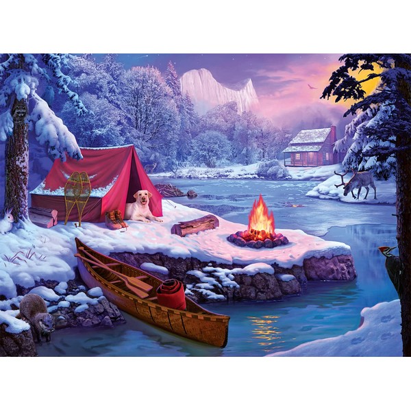 Buffalo Games - Country Life - Snowy Retreat - 1000 Piece Jigsaw Puzzle for Adults Challenging Puzzle Perfect for Game Nights - 1000 Piece Finished Size is 26.75 x 19.75