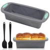 Griwuut Brotbackform Silikon, 3er-Set Brotbackformen,Kastenbackform Backformentoast backform Kastenform Brot für