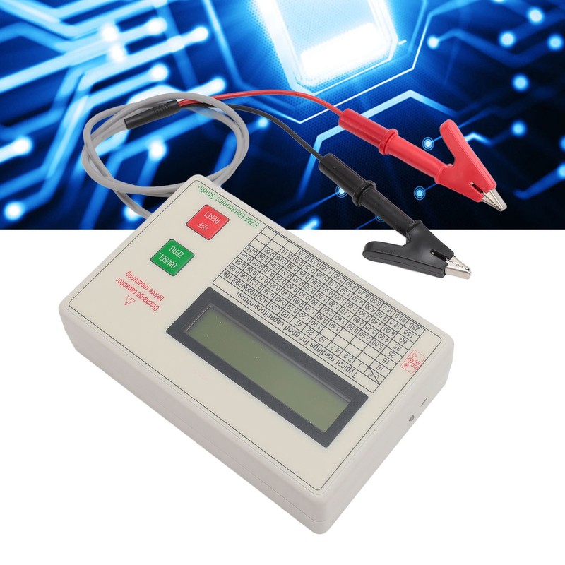 ESR Meter Accurate Smart Shutdown Function Portable ESR Capacitance Tester