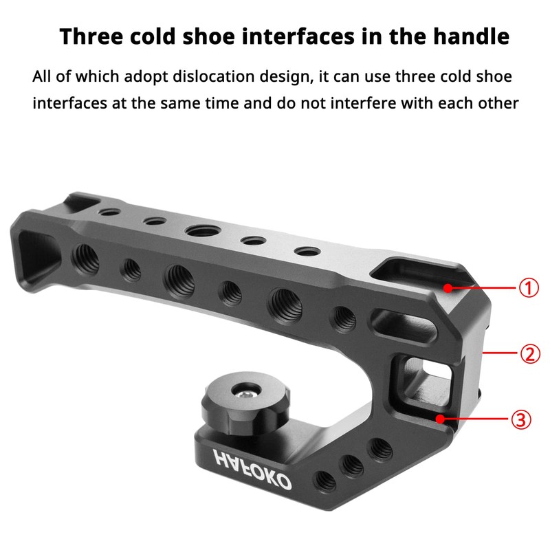HAFOKO Camera Top Handle Camera Top Cheese Handle Universal Video
