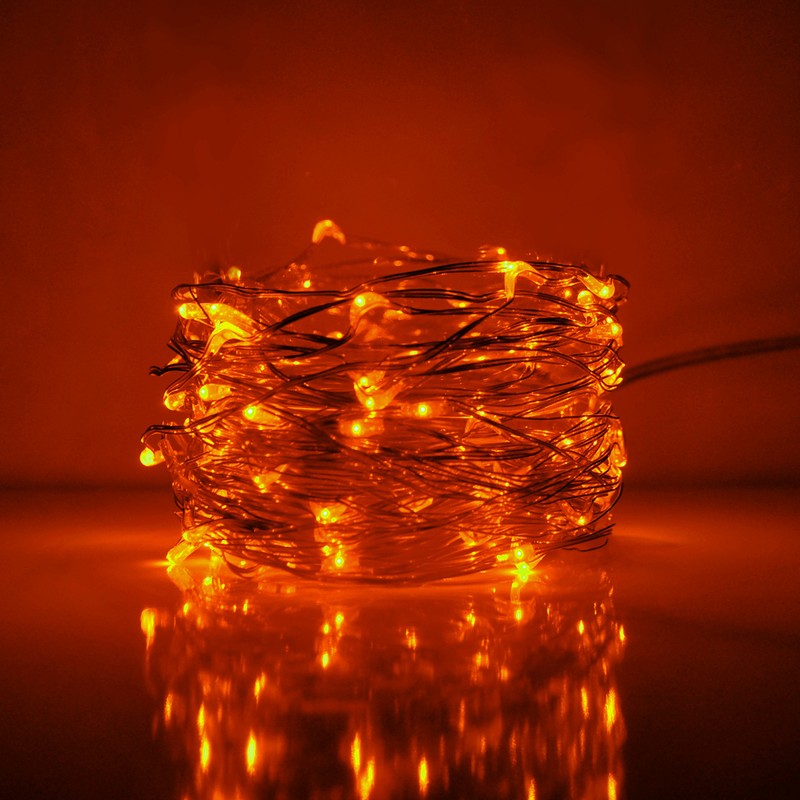 Hometown Evolution, Inc. Orange LED Fairy Lights - Plug in