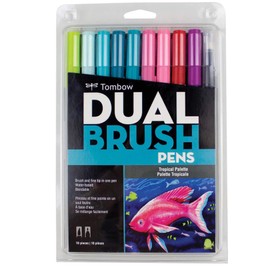 Tombow Brush Pen Dual Brush Pen ABT 10 Color Set Tropical AB-T10CTR