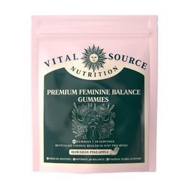 Feminine Balance Gummies by ViXi – Vital Source Nutrition Supplement for Women’s Vaginal Health, pH Balance, Urinary Support & Microbiome Care
