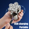 6D Floating Rotary Razor Men's Electric Head Shaver USB Rechargeable