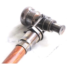 Nautical Collectible Antique Finish Brass Telescope Spyglass Walking Stick Cane