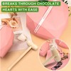 100pcs Mini Wooden Hammers for Chocolate Portable Breakable Heart Hammer