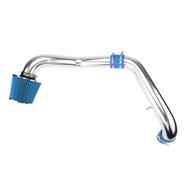 ZonCar Cold Air Intake for 2.75" Intake Filters System Kits Fit for Civic CX DX LX 1996 1997 1998 with 1.6L L4, 2.75" High Flow Aluminum (Blue)