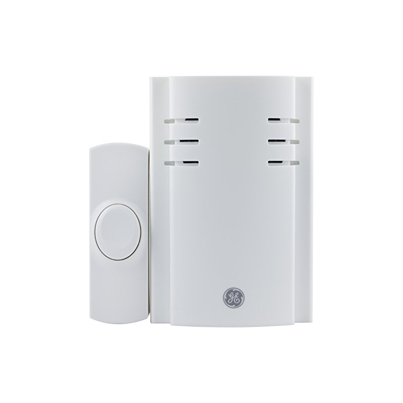 GE Wireless Plug-In Door Chime with One Push Button (2