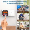 Socket Tester RCD Plug Outlet Tester, Electrical Receptacle Detector with