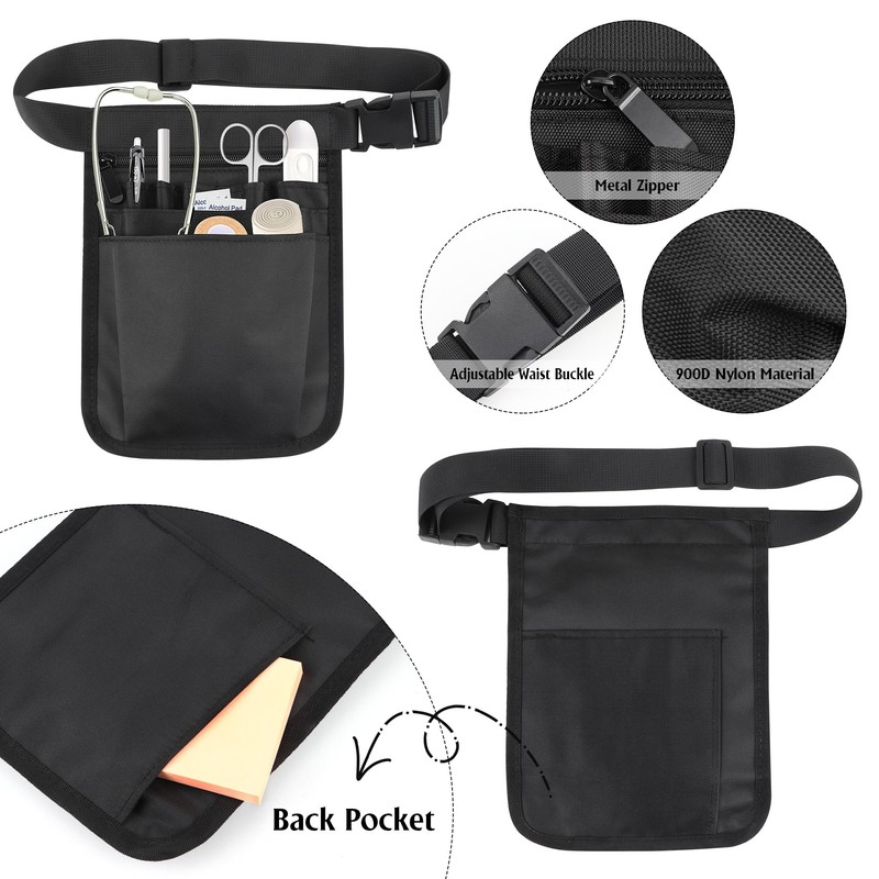 Nurse Belt Bag, Nurse Bag, Multifunctional Storage Bag with Adjustable