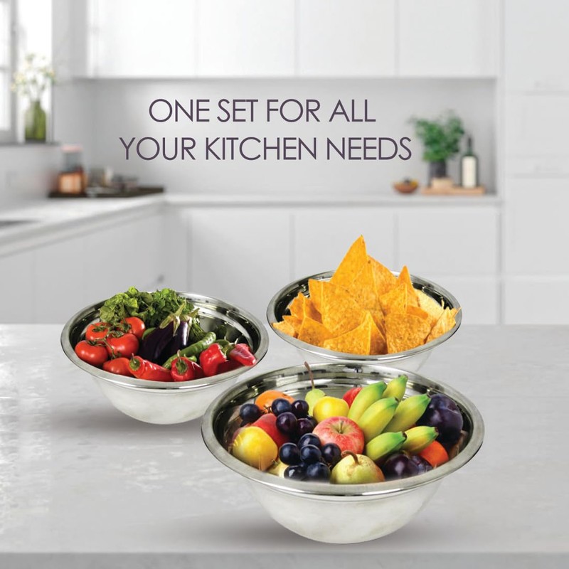 1 Stop & Go – Premium Stainless Steel Mixing Bowls