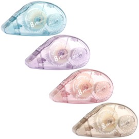 4 Pack Double Sided Tape Roller, Adhesive Scrapbooking Glue Tape, Adhesive Tape Dispenser Runner for Crafts and Arts Projects, Photo Tape for Scrapbooking