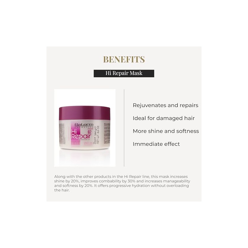 Salerm Hi Repair Mask With Silic Protein Complex 02, 8.6