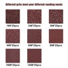 LEONTOOL Aluminum Oxide Resin Fiber 25pcs 4-Inch Resin Fiber Sanding