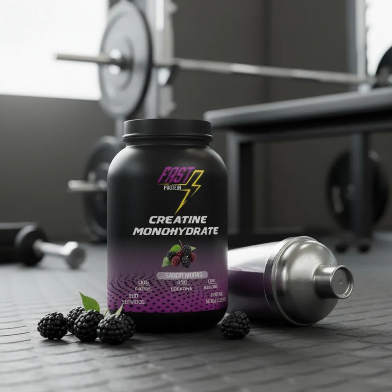 Creatina Monohidratada Fast Protein 1kg 200 Servicios Varios Moras-