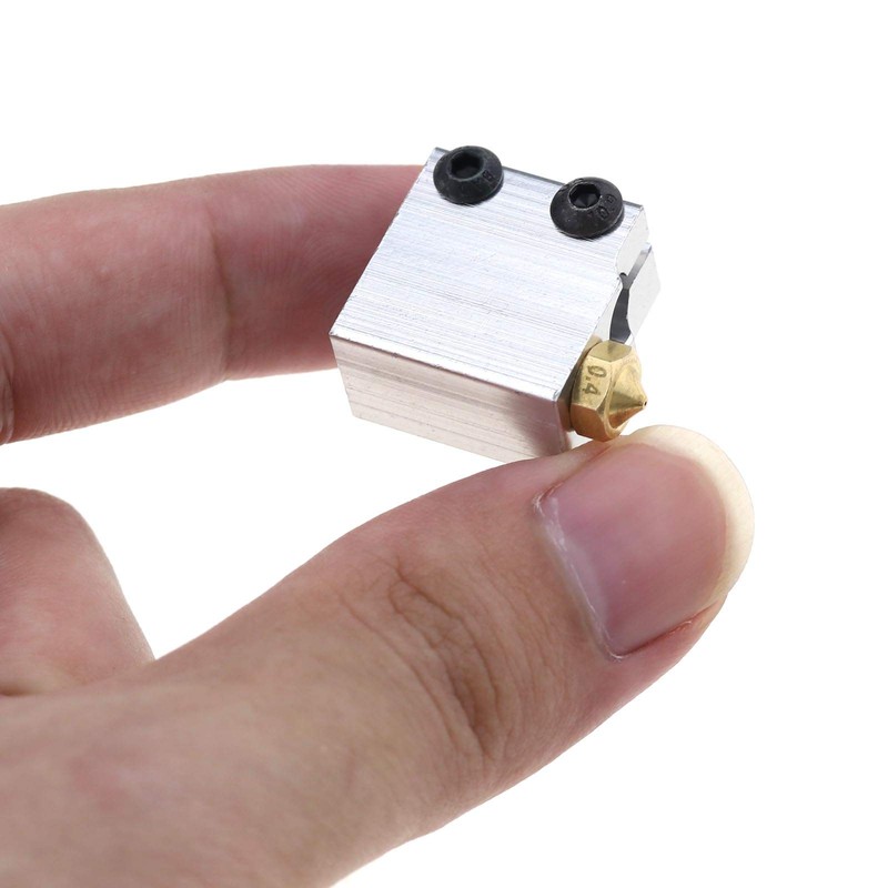 EMSea 5 Sets Heating Block and 0.4mm Brass Nozzle Compatible