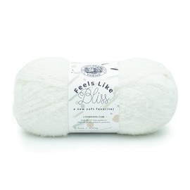 Lion Brand Yarn Feels Like Bliss Bulky Yarn, White