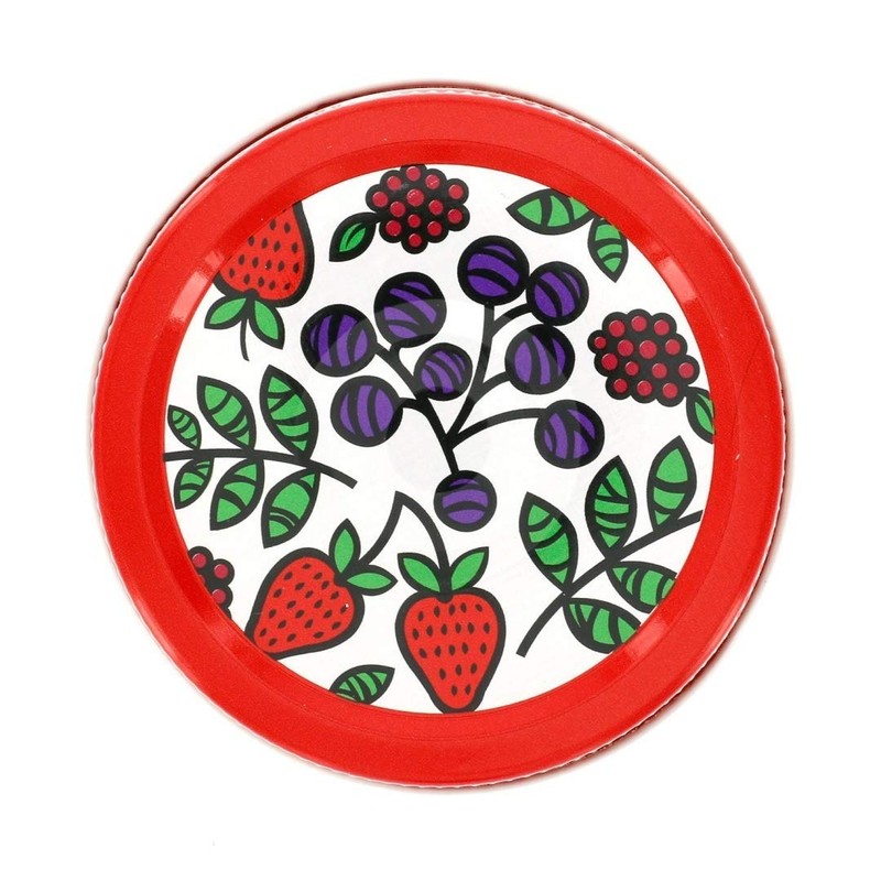 Mason Jar Lids - Decorative Canning Caps Fit Regular Mouth