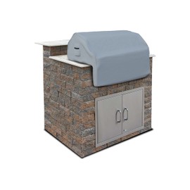 Covers & all Built-in Outdoor Grill Cover, Durable Heavy Duty 18 Oz Waterproof Cover Tuff Material with Air Pocket & Elastic for Snug Fit (32" W x 26" D x 24" H inches, Gray)