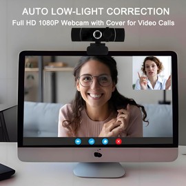 WEISHIXIN Hd (1080P) Computer Network USB Camera with Microphone, 1.8m Cable, typc-c Adapter, Triangle Stand. for Network Office, Video, Study, Live broadcast-1pack