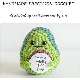 21PCS Cute Positive Crochet Animals, Emotional Support Pikle Potato Sunflower Penguin Turtle, Birthday Christmas Gifts for Friend Women Men, Desk Decoration