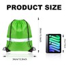 GoodtoU Drawstring Backpacks with Reflective Strip, Bulk Drawstring Bags String