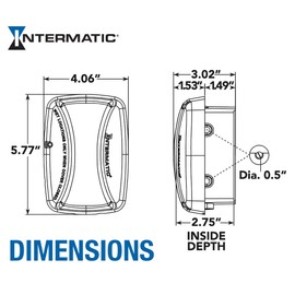 Intermatic WP3100C Weatherproof Electrical Outlet Cover - Extreme Temperature Resistance, Heavy-Duty Construction, Versatile Design & Multi-Configurable, Easy Install, Secure Fit for Outdoor in-Use