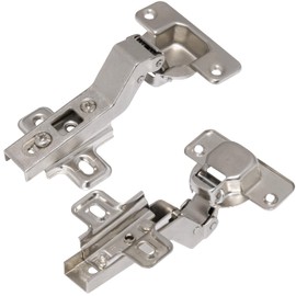 AERZETIX - C41050-Set of 4 Concealed Hinges 30° Curved for Furniture Doors - Mounting Opening 35mm