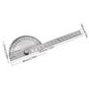 Stainless Steel Protractor, 0-180 Degree Goniometer Adjustable Arm Angle Gauges