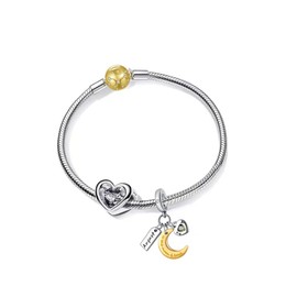 PHCLASY Charm Pendant Love Birthstone Bead Charms for Women Birthday Charm Silver 925 Compatible with Bracelets and Necklace as a Gift for Mother's Day, Cubic Zirconia