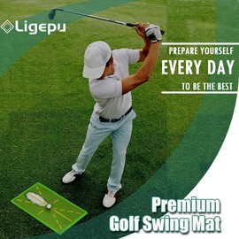 Hochwertige Golf-Trainingsmatte – Weg-Feedback-Golf-Trainingsmatte – Indoor/Outdoor Schlagmatte – Fortschrittliche Anleitungen und Gummi-Rückseite Golfzubehör