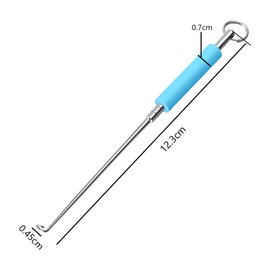 Fishing Hook Remover,2Pcs Disgorger Fishing Stainless Steel Fish Hook Detacher Fishing Hook Quick Removal Unhooking Tool Stainless Steel Easy Fish Hook Remover Fishing Tool Fast Decoupling No Injury