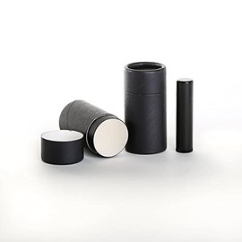50 mL Black Kraft Paperboard Deodorant/Cosmetic/Lotion/Lip Balm/Salve Tubes (100)