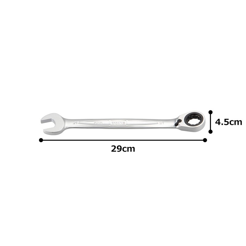 TONE RMR-21 Switchable Ratchet Glasses Wrench 21mm Width 21mm