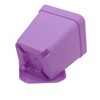 HOIGON 100 Pack 3 Inch Purple Square Nursery Pot, Durable