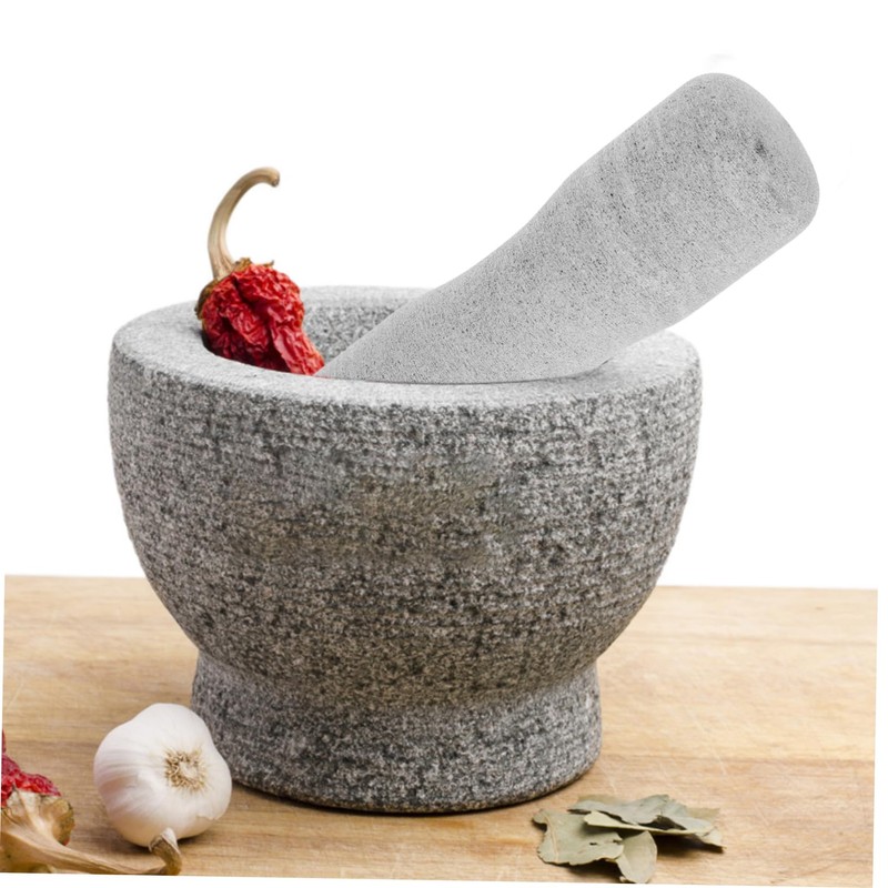 CIYODO Stone Pestle Garlic Masher Ergonomic Food Mincer Tool for