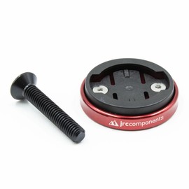 JRC Components Enkei Top Cap Bike Stem Mount | Compatible with All Models of Wahoo Elemnt GPS Devices | Lightweight CNC 6061-T6 Aluminium Body | Suitable for use with 1 1/8" Headset - Red